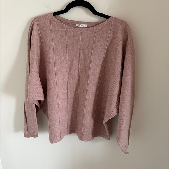 Women's Pink Sweater - Crew Neck Wool Blend. - Picture 1 of 5